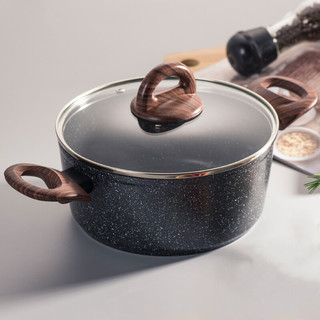 WT-SP003 Black High Termperature Painting Forged Casserole Stockpot