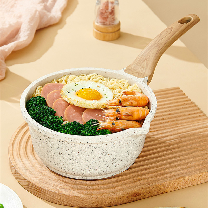 WT-MP005 Ergonomic Spiral Bottom Pressed Saucepan