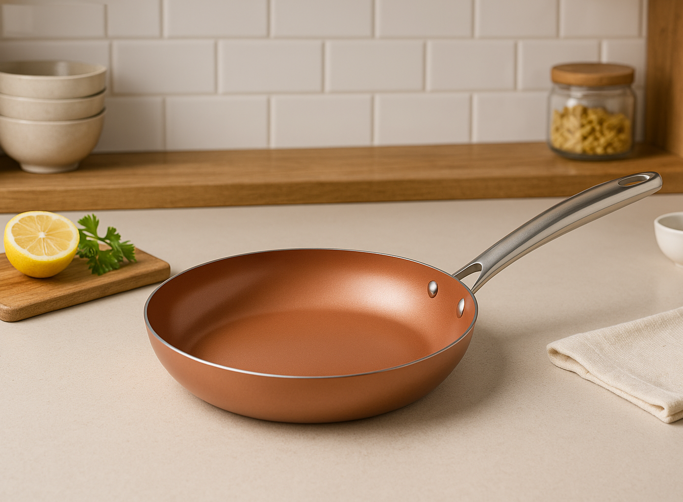 WT-FP037 Wide-mouthed Die Cast Frying Pan