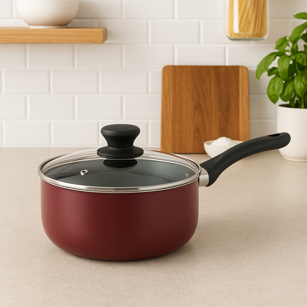 WT-MP005 Ergonomic Spiral Bottom Pressed Saucepan