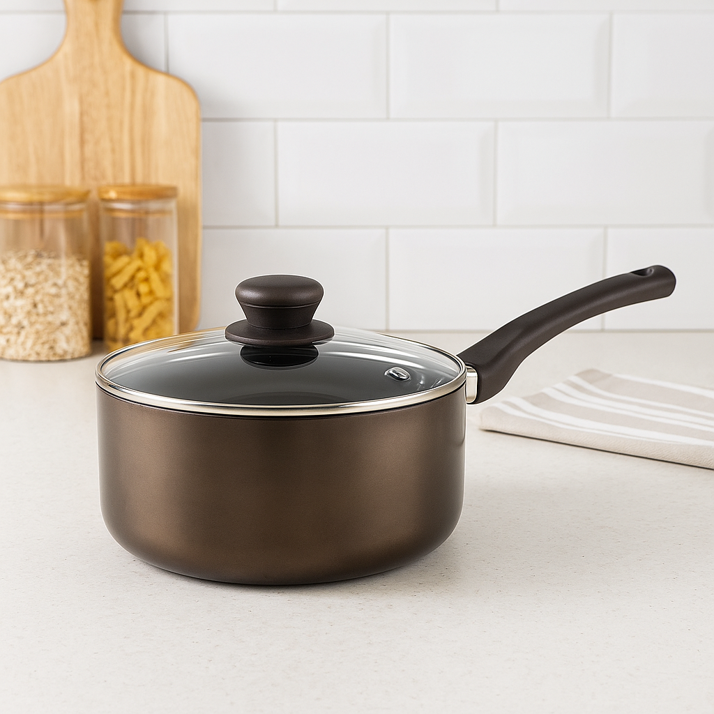 WT-MP005 Ergonomic Spiral Bottom Pressed Saucepan