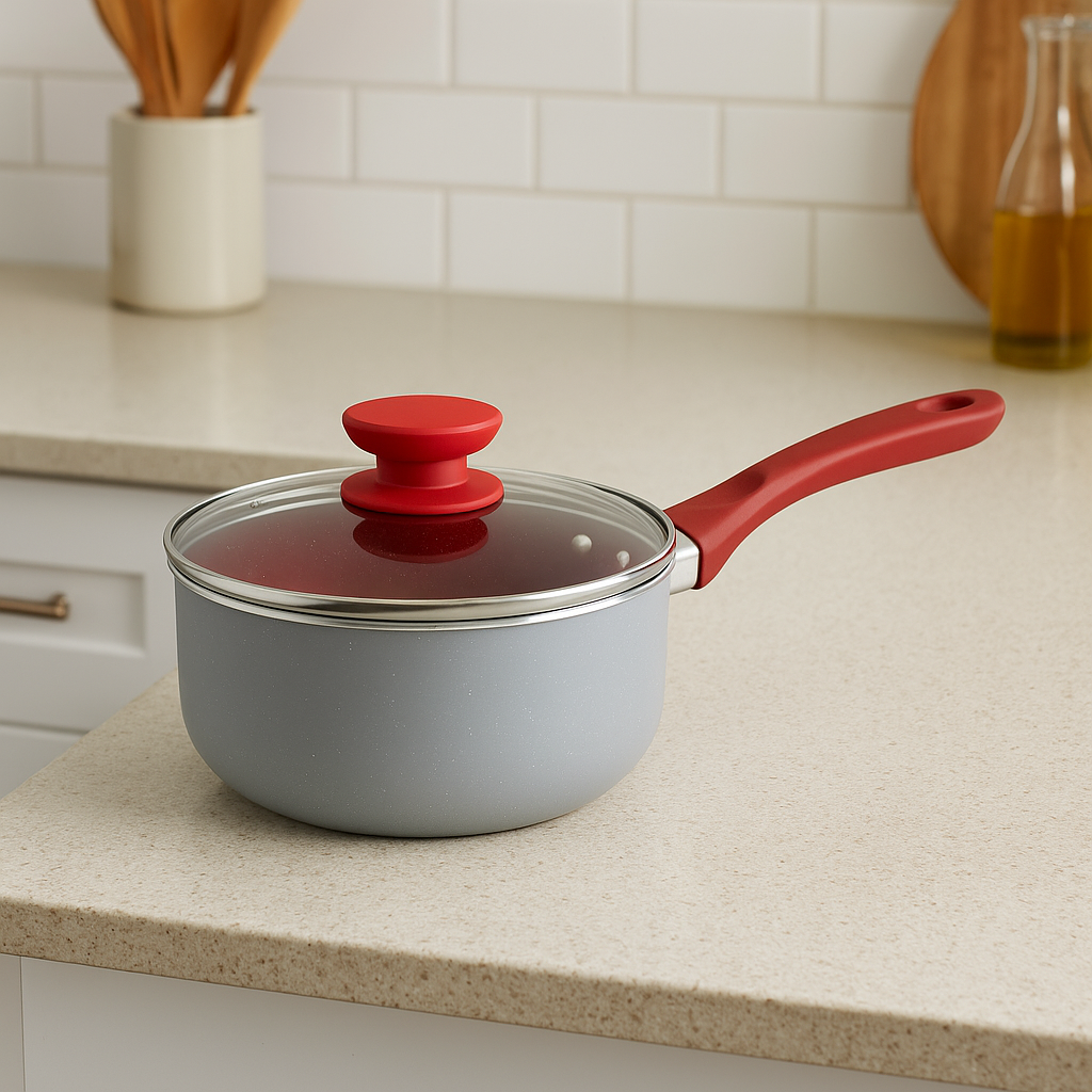 WT-MP005 Ergonomic Spiral Bottom Pressed Saucepan