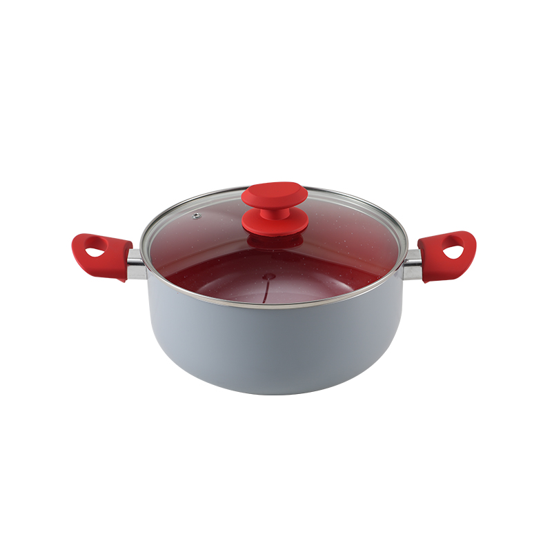 WT-SP009 Non-stick Spiral Bottom Pressed Casserole Stockpot