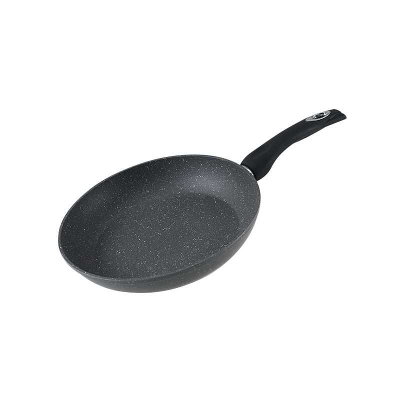 WT-FP024 Black Wide-mouthed Pressed Frying Pan