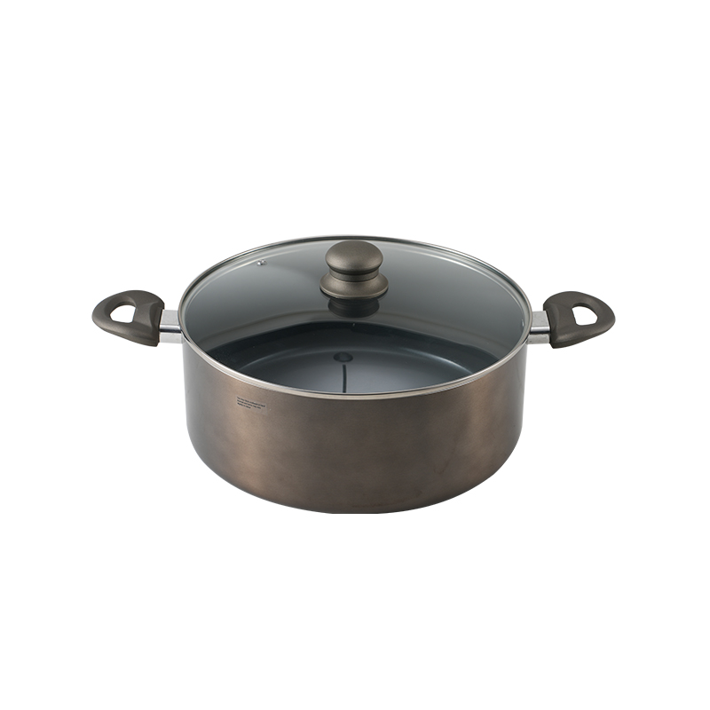 WT-SP001 Heavy-duty  Non stick Painting Pressed Casserole Stockpot
