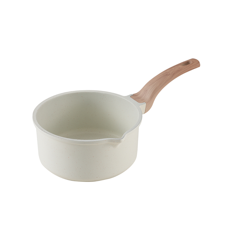 WT-MP005 Ergonomic Spiral Bottom Pressed Saucepan