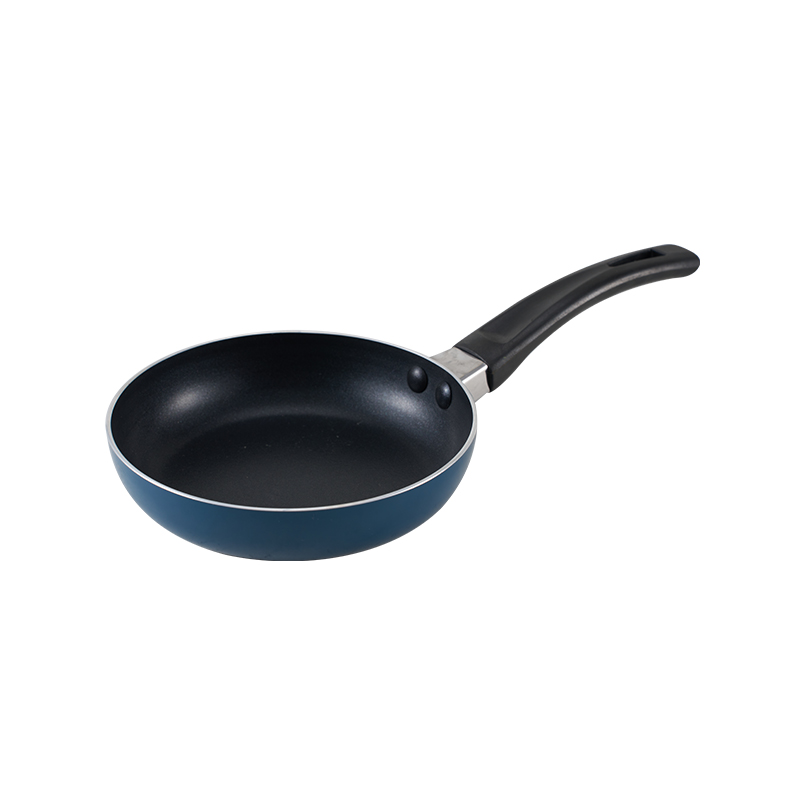 WT-FP010 Blue Food Contact Non-stick Painting Pressed Frying Pan